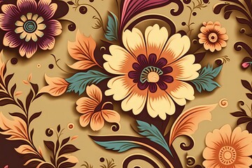 Abstract floral pattern background