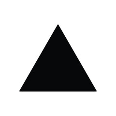 triangle icon, mark vector, careful illustration