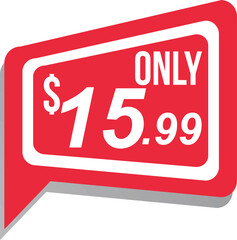 $15.99 price tag fifteen ninety nine