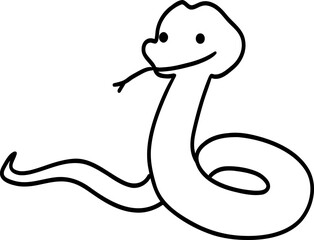 Fototapeta premium doodle snake