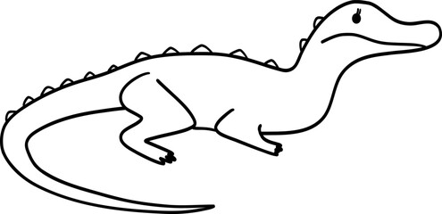 Doodle caiman