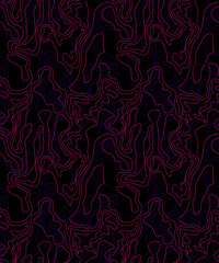Seamless abstract artwork with line wave patterns