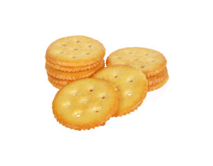 Fototapeta na wymiar crackers isolated on white background