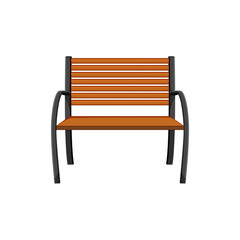 seat garden outdoor bench cartoon vector illustration