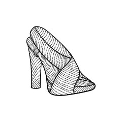 Slippers high heels lady elegant creative design