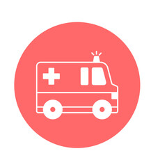Ambulance Vector Icon

