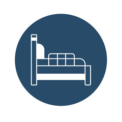 Ambulance cot Vector Icon

