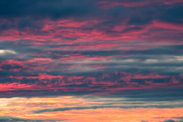 Naklejka na ściany i meble colorful sky at sunset as background