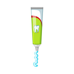 dental toothpaste cartoon vector illustration