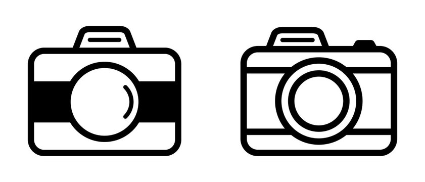 Camera vector icons collection