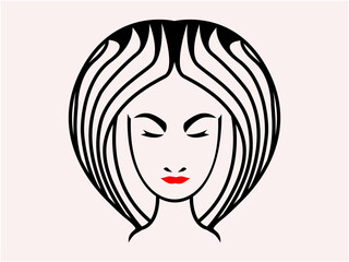 logo portrait of a woman