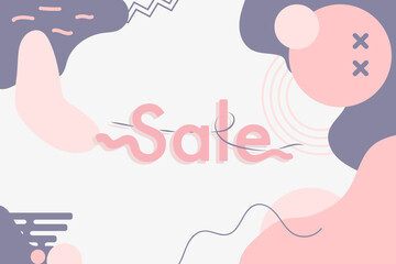 Sale design abstract background. Modern design template in minimal style. Art & Illustration.