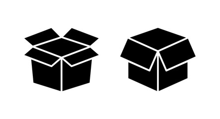 Box icon vector illustration. box sign and symbol, parcel, package
