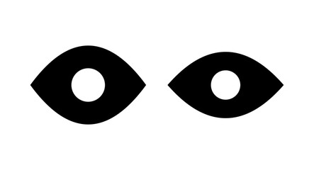 Eye icon vector illustration. Eye sign and symbol. Look and Vision icon.