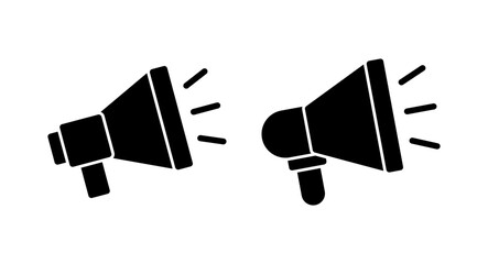 Megaphone icon vector illustration. Loudspeaker sign and symbol