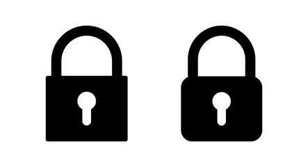 Lock icon vector illustration. Padlock sign and symbol. Encryption icon. Security symbol