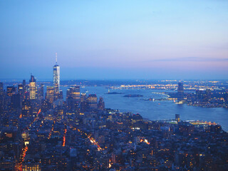 エンパイアステートビルディングからの夜景