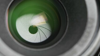 Camera lens diaphragm blades opening smoothly