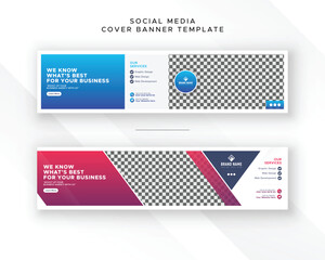 Modern business display exhibition advertisement showcase social media cover linkedin banner web ad post design