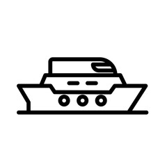 Cruise ship Vector Icon

