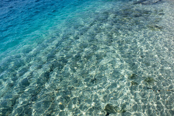 sun light reflection over sea surface