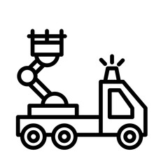 Emergency vehicle Vector Icon

