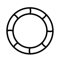 Naklejka premium Inner tube Vector Icon