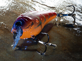 Wet plastic fishing lure