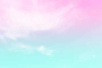 Abstract pastel sky background, blank pastel pink and green color background