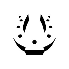 Horse shoe black and white