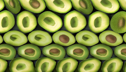 Avocado Top View Background, generative ai