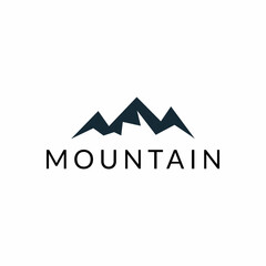 Modern Mountain Logo Design Template