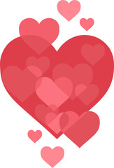 Heart png graphic clipart design