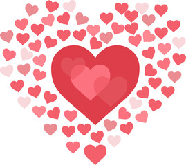 Heart png graphic clipart design