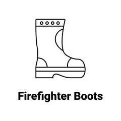 Fire fighting uniform Vector Icon

