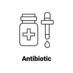 Antibiotic Vector Icon


