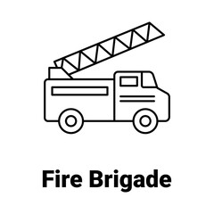 Fire brigade Vector Icon

