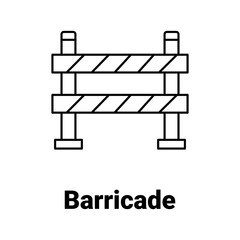 Barricade Vector Icon

