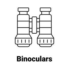 Binoculars Vector Icon

