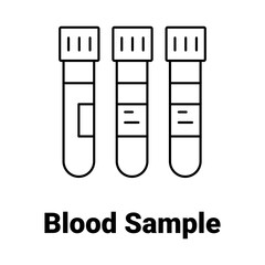 Blood sample Vector Icon 

