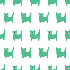 seamless pattern, cat art surface design for fabric scarf and decor
- 573544218