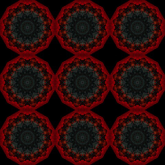 Red-black texture background from fractal flowers.