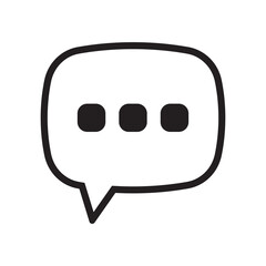 Chat icon. Talk bubble speech sign. Comment icon. Message, speech bubble vector icon.
