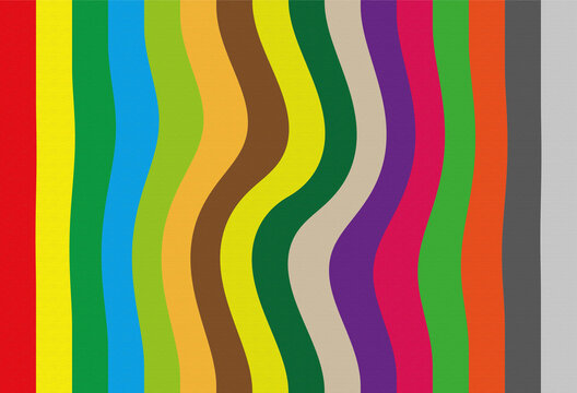 Meinungsvielfalt, symbolisch in Farben