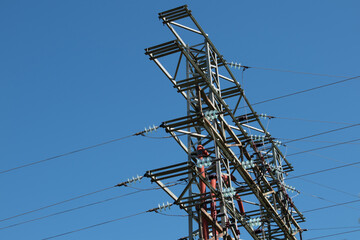 Tower of high voltage electric line. Quality image for your project