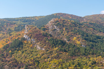 Mountain slope on a background of the sky. Quality image for your project