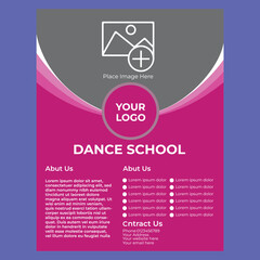 Dance School Flyer Design Template