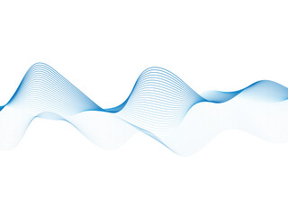 Modern Blue Wave Lines Pattern Abstract Background. Technology. Vector Illustration