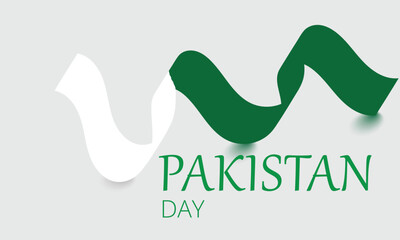 Fototapeta na wymiar Pakistan Resolution Day. Background Design. Greeting Card, Banner, Poster.