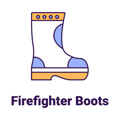 Fire fighting uniform Vector Icon

